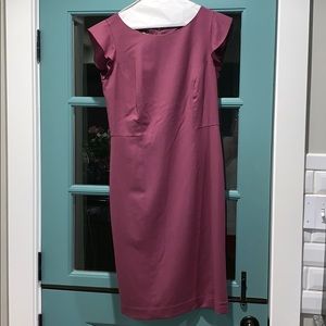 Pale Maroon Flutter-Sleeve Talbots Dress 👗